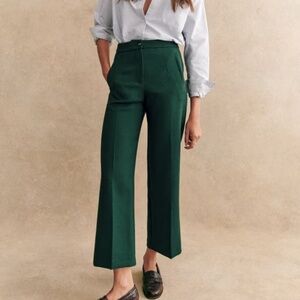 Sezane Martin Crop, Emerald